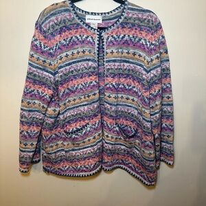 SOLD! Alfred Dunner Multicolor Women's Sweater